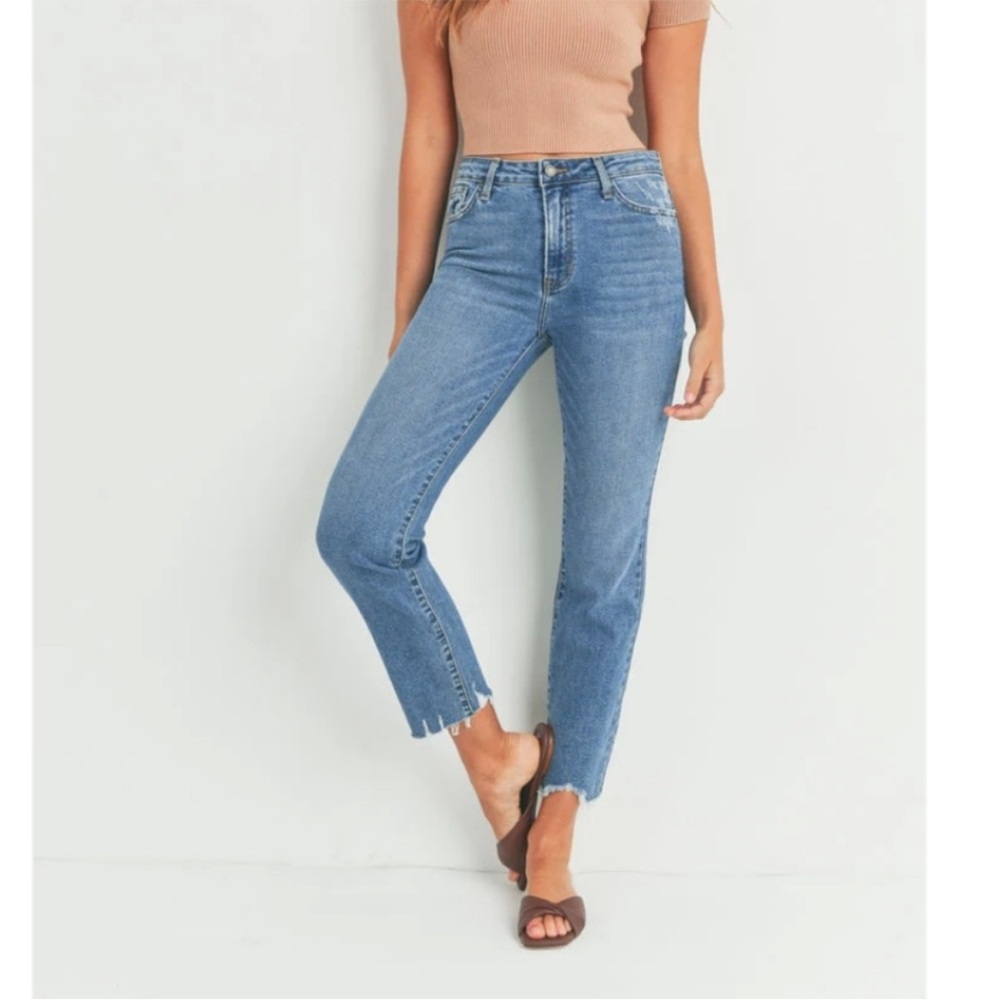 Just Black Distressed Blue Jeans